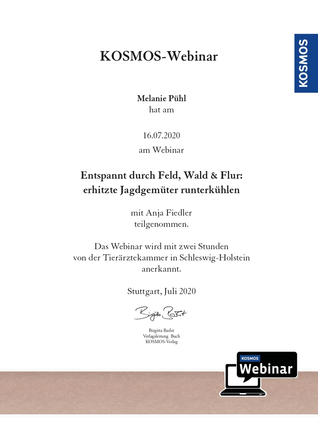 Canis-Optimus - Hundetraining - Zertifikat